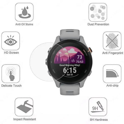 Screen Protectors for Garmin Forerunner 255S Watch (Pack of 5) Habicare