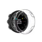 Clear protective case for Garmin Forerunner 45S smartwatch, designed to safeguard the watch while maintaining its sleek appearance.