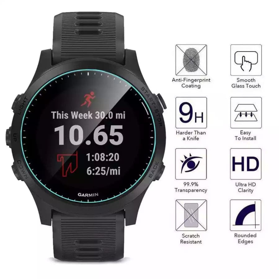 Garmin Forerunner 945 watch screen protector from That Watch Shop, clear protective film for watch screen.