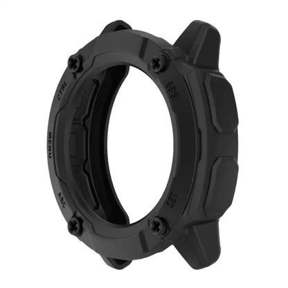Black Habicare protective case for Garmin Instinct 2X Solar Series watch, offering durable coverage and style.