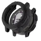 Black Habicare protective case for Garmin Instinct Crossover watch, providing durable coverage and protection.