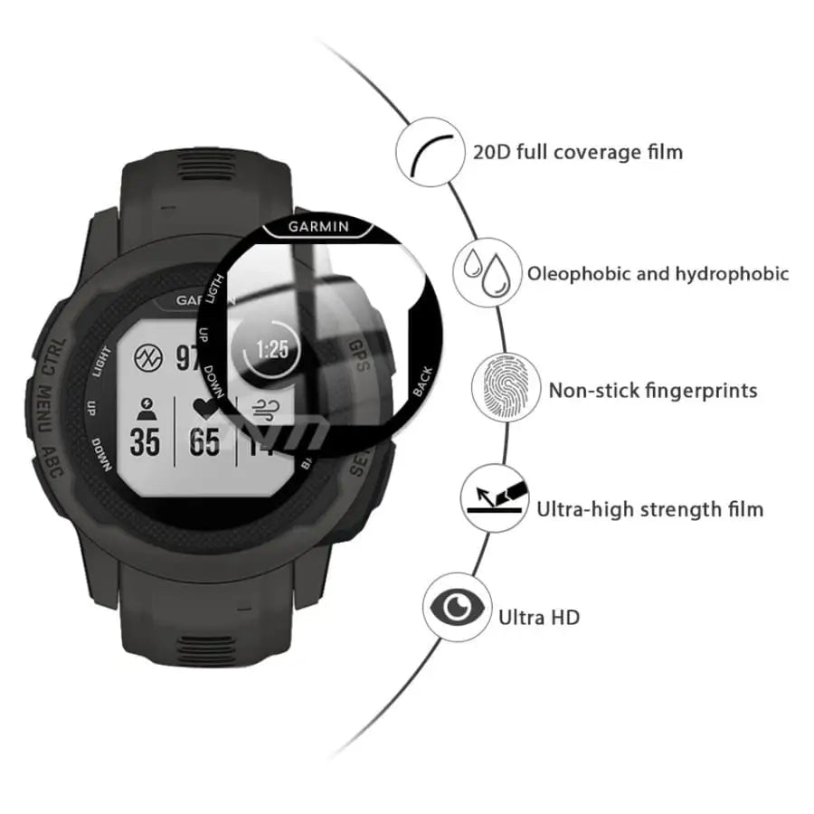 Screen Protectors for Garmin Instinct Watch (Pack of 5) Habicare