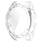 Clear Habicare protective case for Garmin Tactix Charlie watch, made of transparent material, fits snugly around the device.