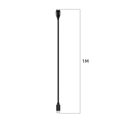 Garmin watch charger with Type C connector, compatible with Garmin smartwatches, designed for fast and secure charging.