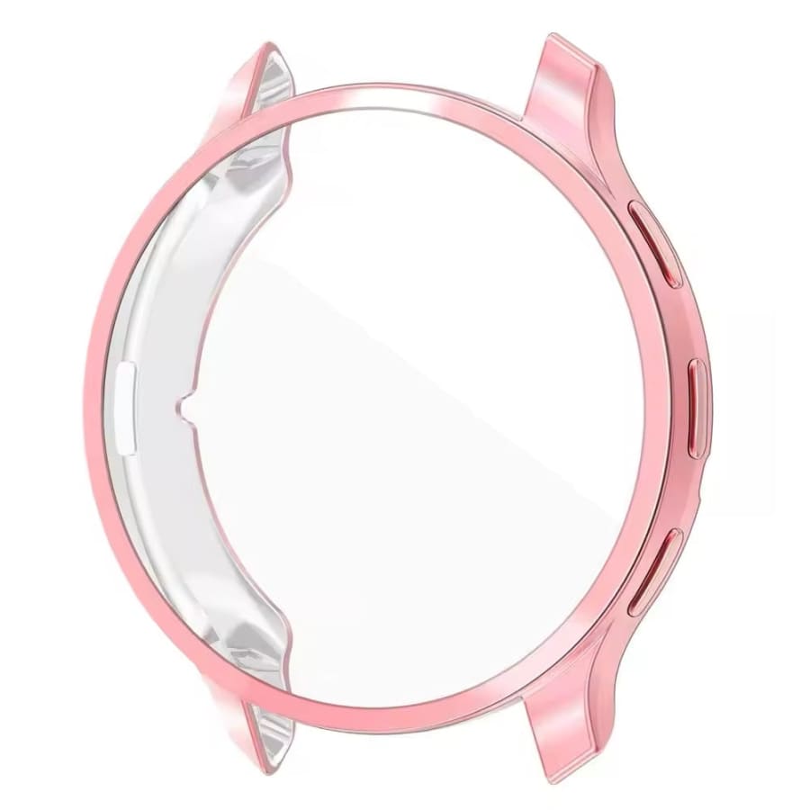 Pink protective watch case for Garmin Venu 3, designed to shield the smartwatch from scratches and impacts.