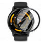 Set of five Habicare screen protectors for Garmin Venu 3 smartwatch, showing clear, durable protective films on the watch face.