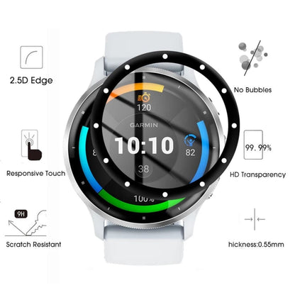 Garmin Venu 3S watch screen protector from That Watch Shop showing clear protective film on smartwatch display