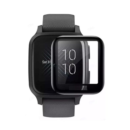 Two Garmin Venu Sq Series screen protectors by That Watch Shop, designed to shield watch screens from scratches and damage.