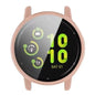 Pink Habicare protective case for Garmin Vivoactive 5 watch, snugly fitting and showcasing a sleek, durable design.