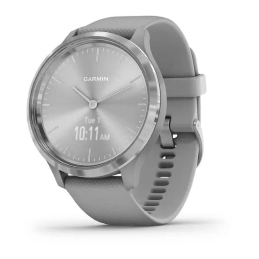 Six gray hydrogel screen protectors for Garmin Vivomove 3 smartwatch, designed to safeguard the watch screen from scratches and damage.