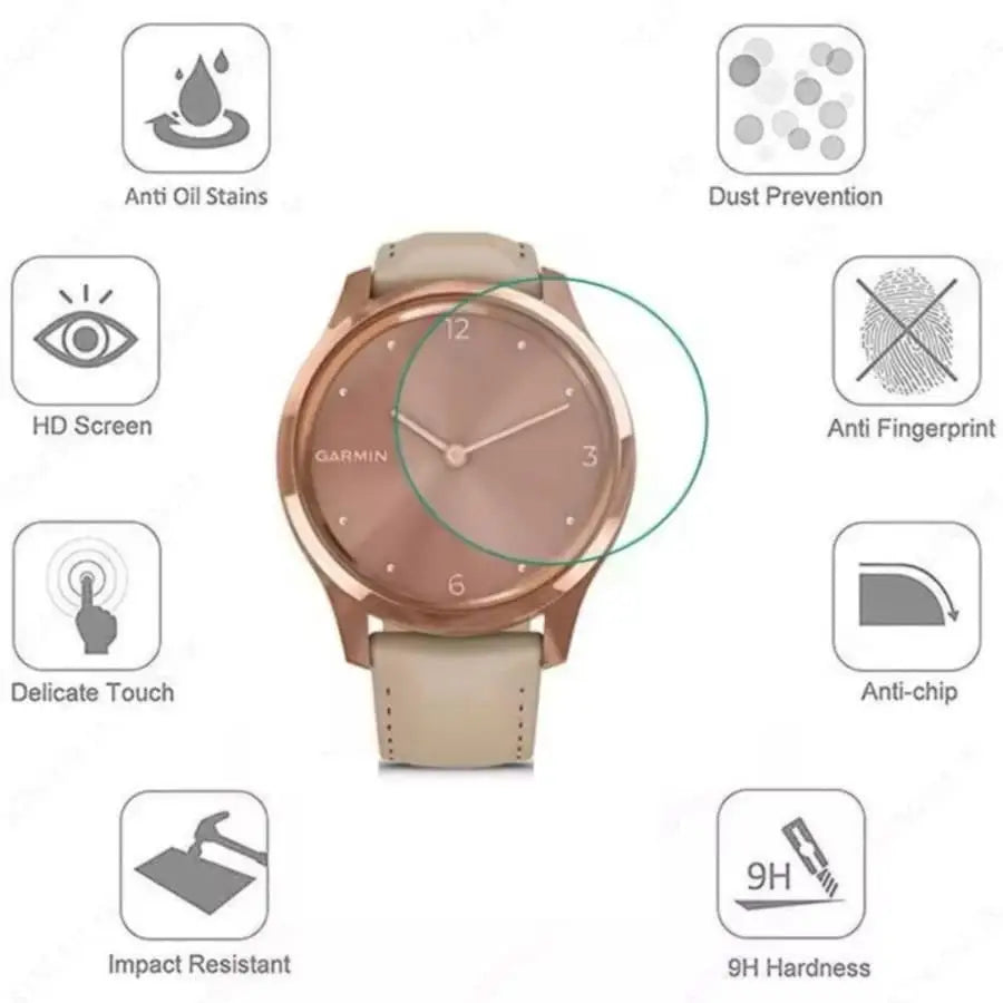 Screen Protectors for Garmin Vivomove Luxe (Pack of 5) Habicare