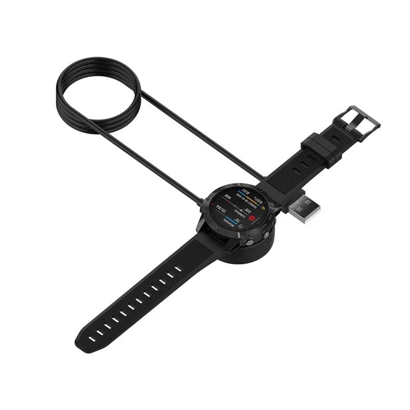 Garmin watch USB charger dock from That Watch Shop, compact charging station for Garmin smartwatches.