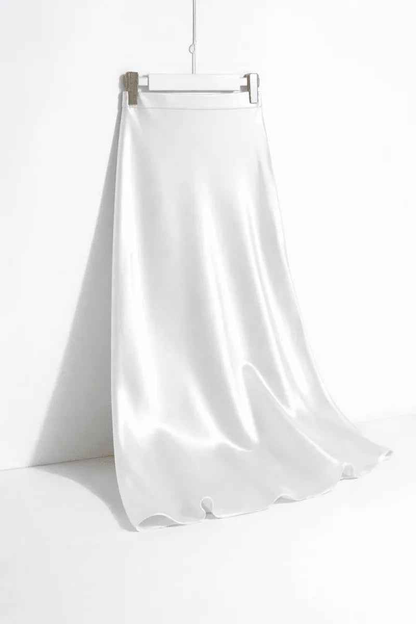 Glow & Grace Satin Straight Skirt - Buy 2 Get 1 FREE $00.00
