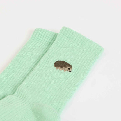 Save the Hedgehog Ribbed Bamboo Socks