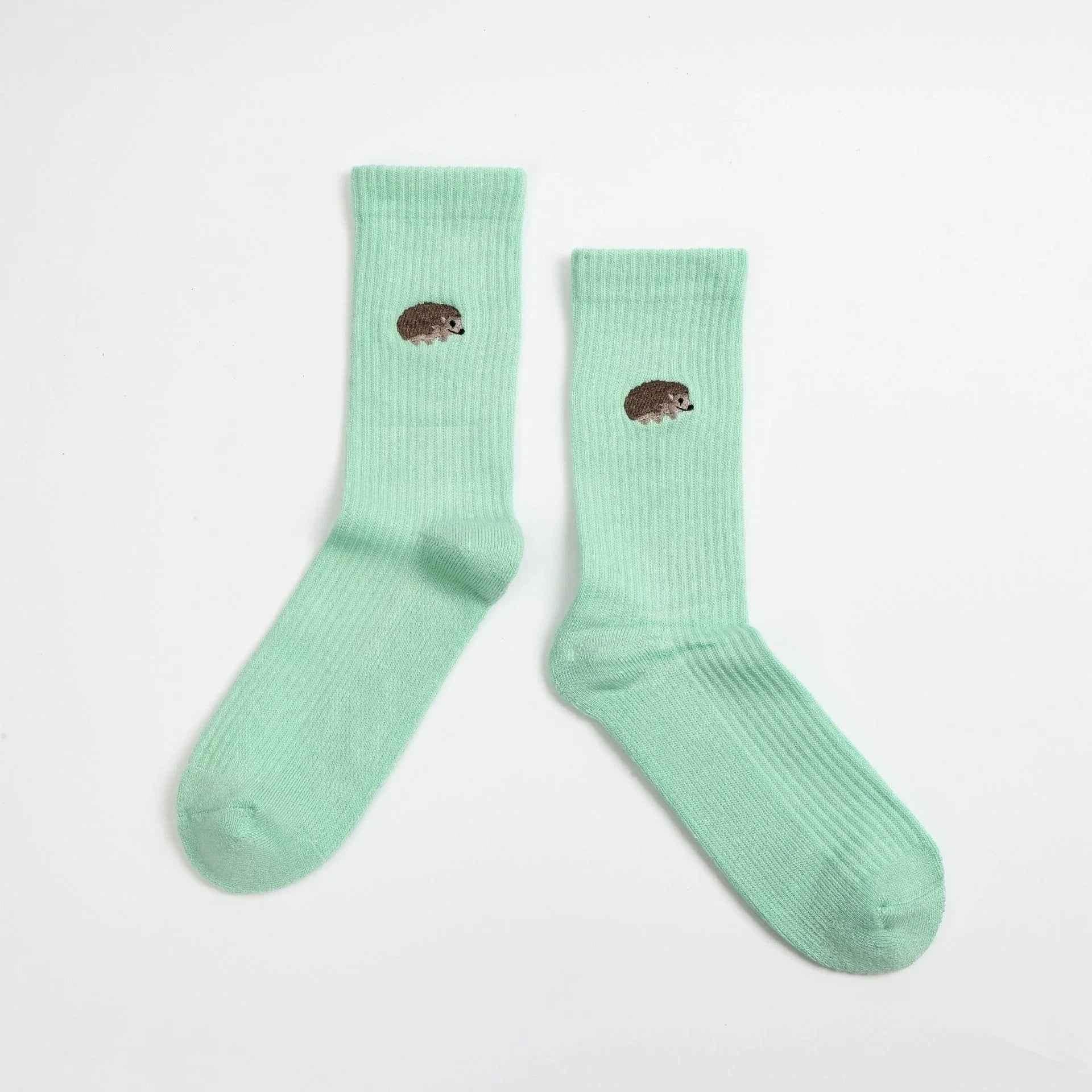 Save the Hedgehog Ribbed Bamboo Socks
