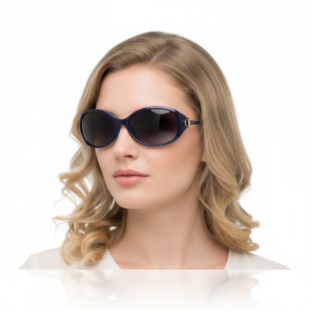 Polarized Gradient Lens Sunglasses 2515C4 BLUE dealonline.co.nz