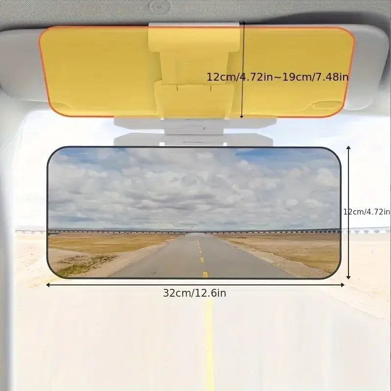 HD Anti-Glare Car Sun Visor – Day & Night Driving Sunlight Protection Habicare