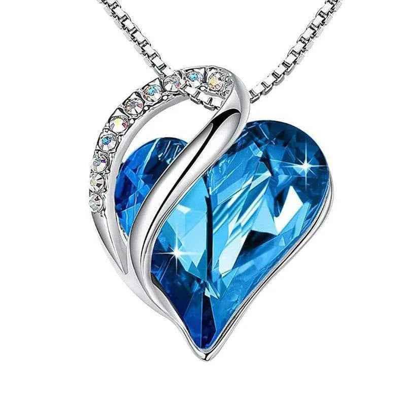 Women's Heart-Shaped Pendant Necklace