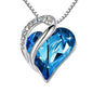 Women's Heart-Shaped Pendant Necklace