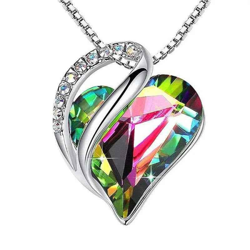 Women's Heart-Shaped Pendant Necklace