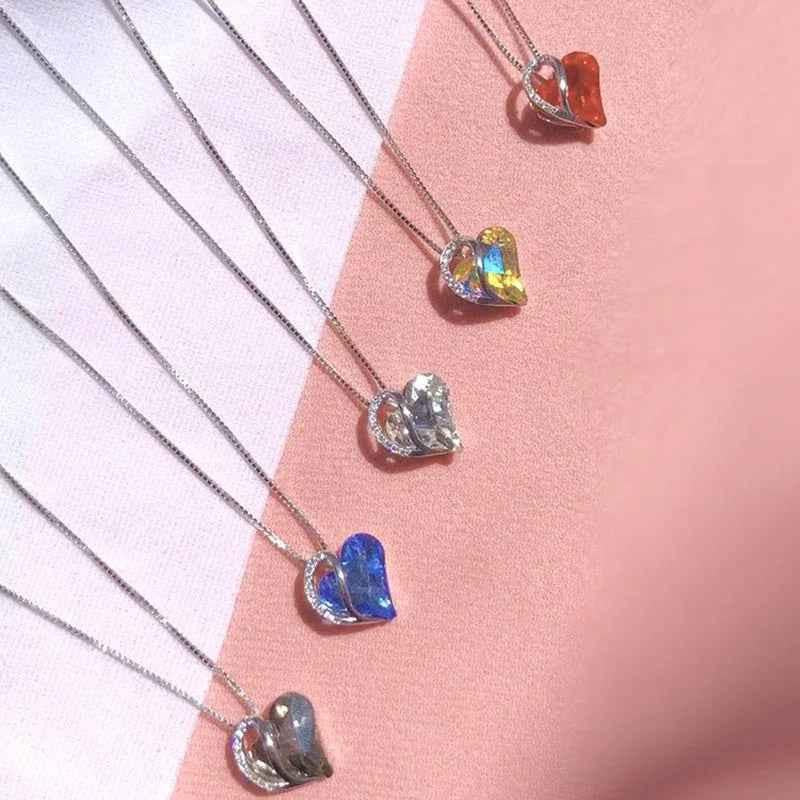 Women's Heart-Shaped Pendant Necklace