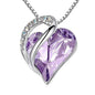 Women's Heart-Shaped Pendant Necklace