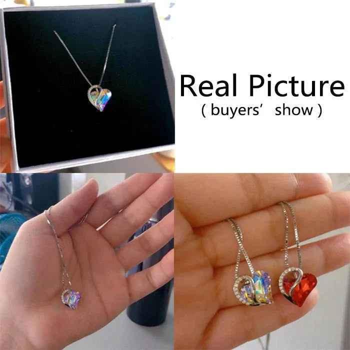 Women's Heart-Shaped Pendant Necklace