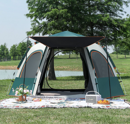 Hexagonal Camping Tent - Durable, Quick Setup JLP5467 ECOTREK