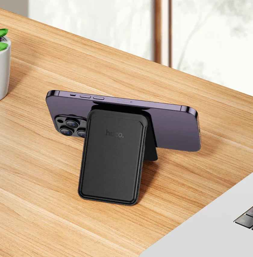 hoco Leather Magnetic Multifunctional Card Holder – DLB02
