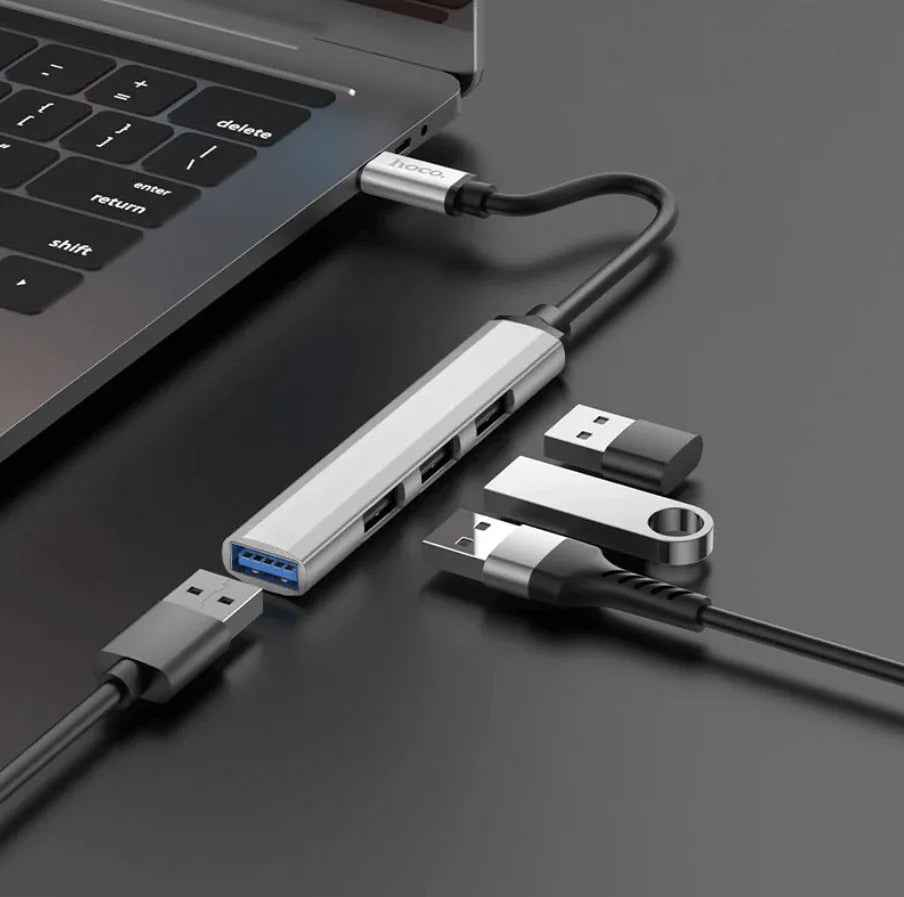 Hoco HB26 4 in 1 Type C to USB Hub NZ