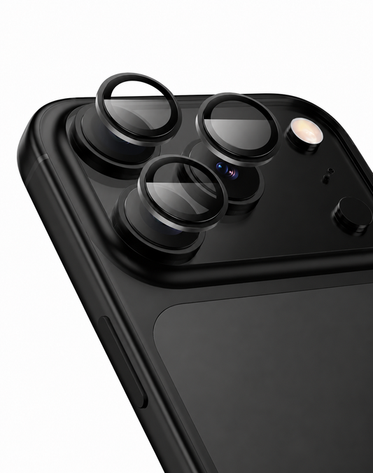 Hoco iPhone 17 Pro Max Ultra HD Camera CSG Anti Glare Lens Protector with Metallic Ring (V14) - ShopHub