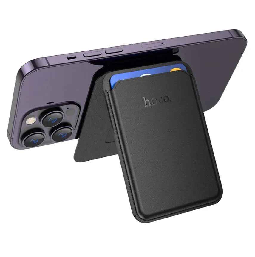 hoco Leather Magnetic Multifunctional Card Holder – DLB02