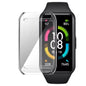 Clear protective case for Huawei Band 8 and 9 by Habicare, designed to shield the watch while showcasing its design.