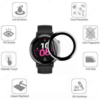 Huawei GT 2 42mm watch screen protector by That Watch Shop showing transparent protective film on smartwatch display