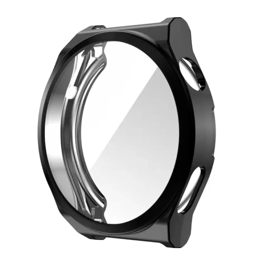 Black Habicare protective watch case for Huawei GT 2 Pro, designed to safeguard the smartwatch from scratches and impacts.