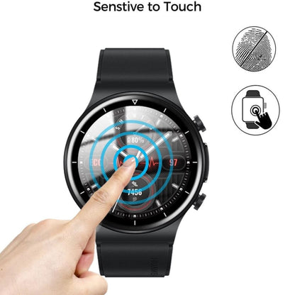 Pack of two Huawei GT 2 Pro watch screen protectors, clear protective film for smartwatch screens, by That Watch Shop.