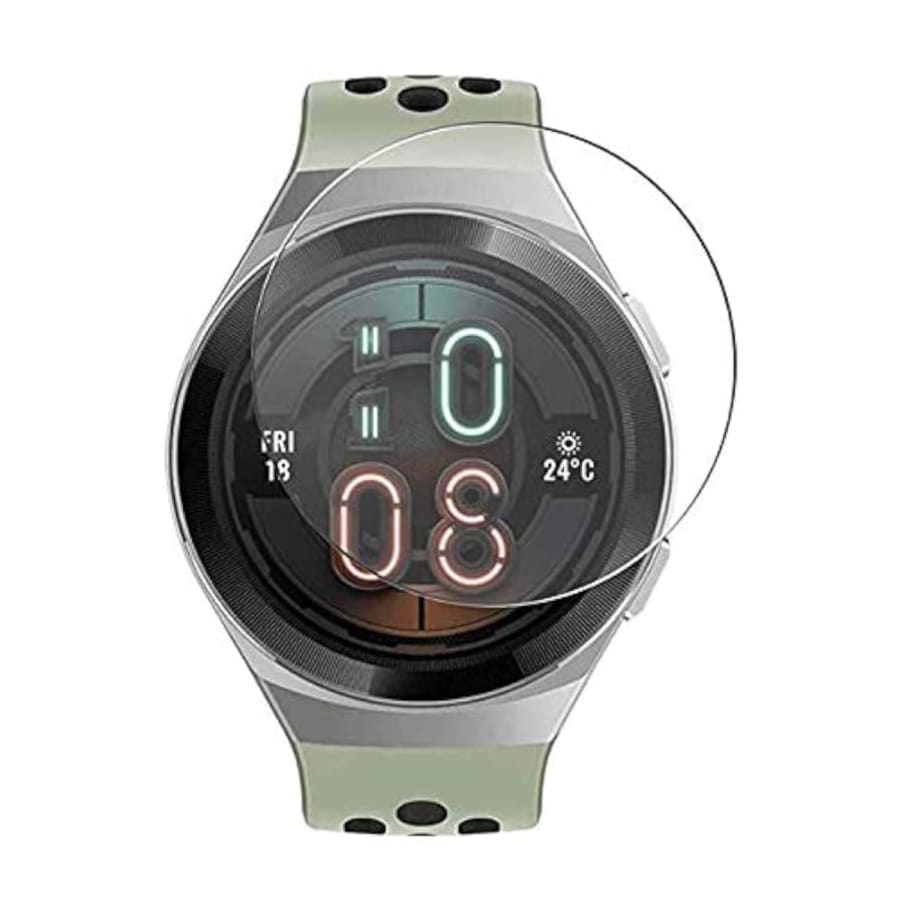 Hydrogel screen protector for Huawei GT 2e Active smartwatch, pack of 6, showing transparent film on watch face.