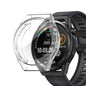 Clear protective case for Huawei GT Runner watch by Habicare, showing the transparent, slim design fitting the smartwatch.