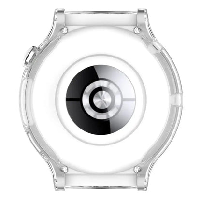 Clear protective case for Huawei GT3 Pro 43mm smartwatch by Habicare, showing the transparent design fitting the watch.