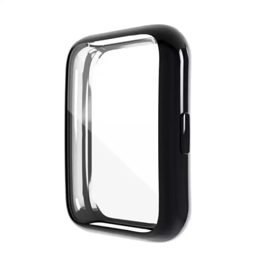 Black Habicare protective case for Huawei Watch Fit 2, made of durable material to shield the smartwatch from scratches and impacts.