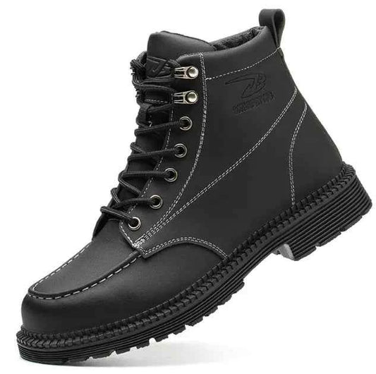 Steel Toe Anti-Smash & Puncture-Resistant Safety Shoes - Men's Work Footwear