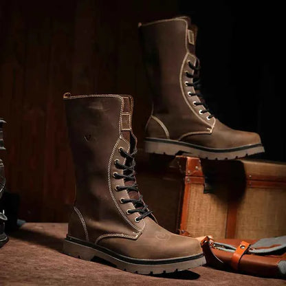 Men's Waterproof Leather Martin Boots | Hiking & Combat Boots