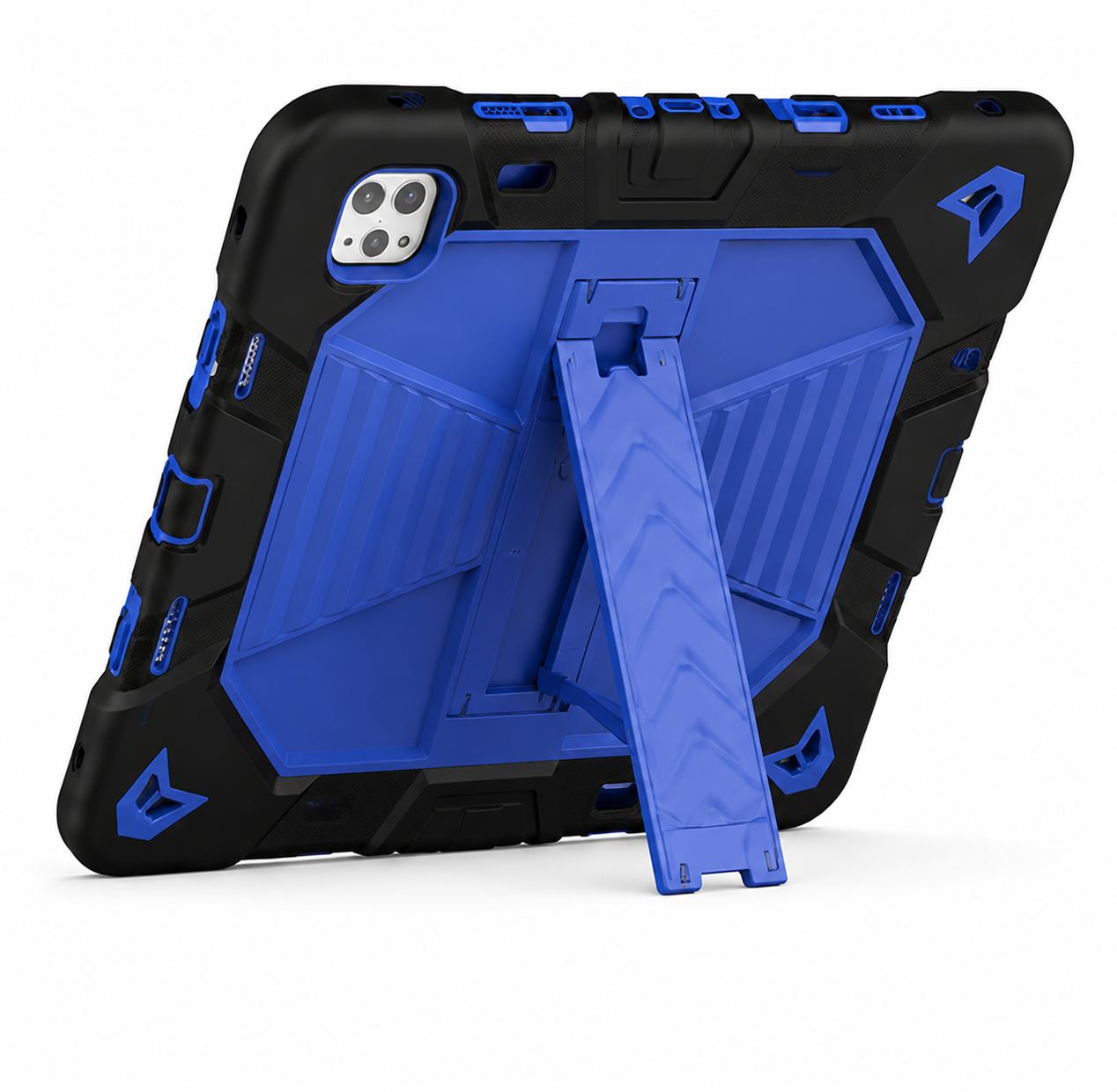 iPad Pro 13-Inch (M5) 2025 Rugged Shockproof Case with Kickstand (Blue) - ShopHub