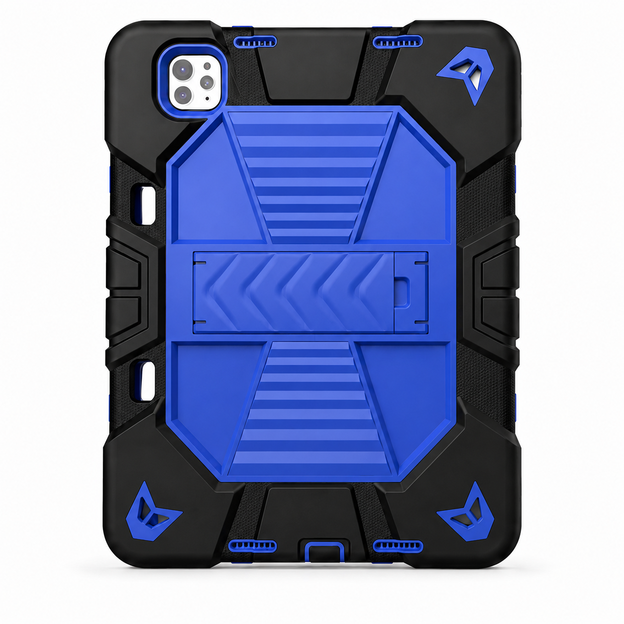 iPad Pro 13-Inch (M4) 2024 Rugged Shockproof Case with Kickstand (Blue) - ShopHub