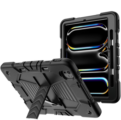 iPad Pro 13-Inch (M5) 2025 Rugged Shockproof Case with Kickstand (Black)