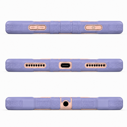 iPad Pro 11-Inch (M4) 2024 7th Gen Rugged Shockproof Case with Kickstand (Pink) - ShopHub