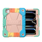 iPad Pro 11-Inch (M4) 2024 7th Gen Rugged Shockproof Case with Kickstand (Rainbow)