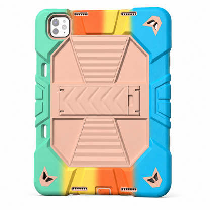 iPad Pro 11-Inch (M5) 2025 Rugged Shockproof Case with Kickstand (Rainbow) - ShopHub