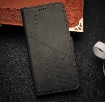 iPhone 16e Flip Wallet Case Cowhide Dot Pattern