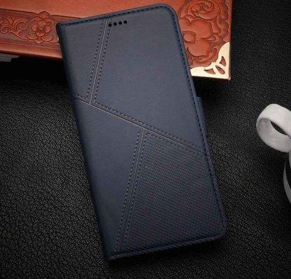 iPhone SE 2020 Flip Wallet Case Cowhide Dot Pattern